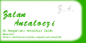 zalan antaloczi business card